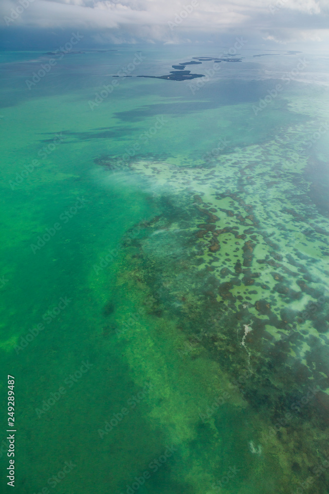 Aerial view, Florida Keys,  FLORIDA, USA, AMERICA