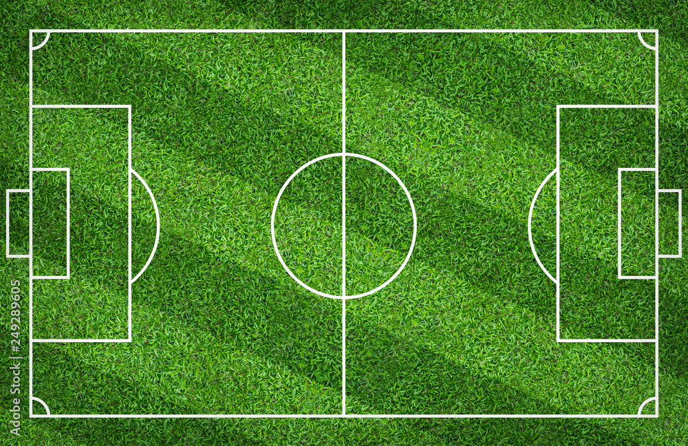 Football field or soccer field for background. Green lawn court for create game. Football field or soccer field for background. Green lawn court for create game.