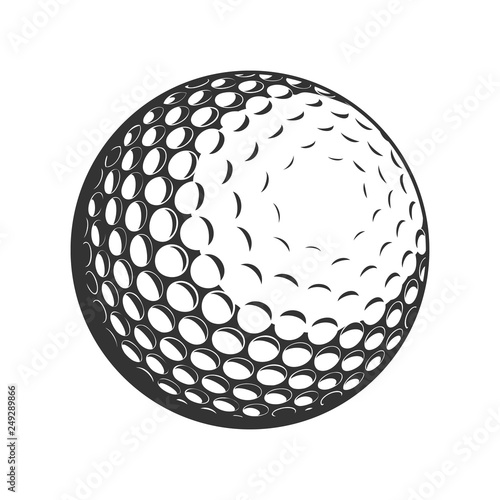 Fotografia Golf Ball vector flat icon