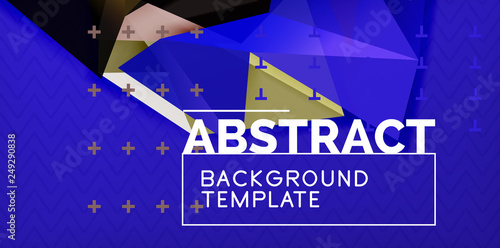 Triangular low poly background design