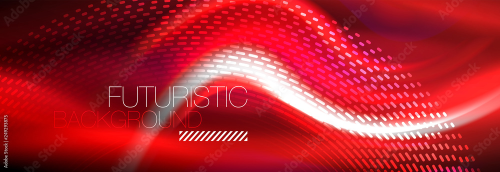 Fluid color neon wave lines background, neon liquid color futuristic paint template Fluid color neon wave lines background, neon liquid color futuristic paint template