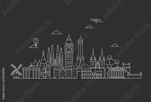 Famous Landmarks in Europe.