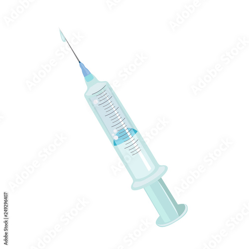 disposable syringe. medical device