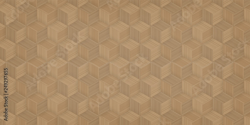 Pattern background of bamboo basketry. Natural pattern and texture for template design. Vector.