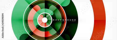 Round linear circle shapes background