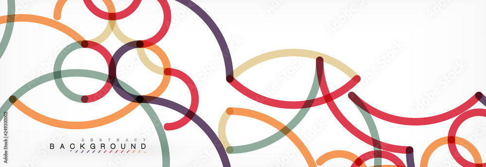 Curly lines abstract background, color overlapping linear texture Curly lines abstract background, color overlapping linear texture