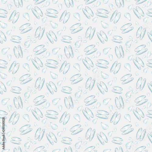 pattern with seashells on a gray background