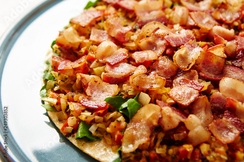 Taco with lots of bacon 
