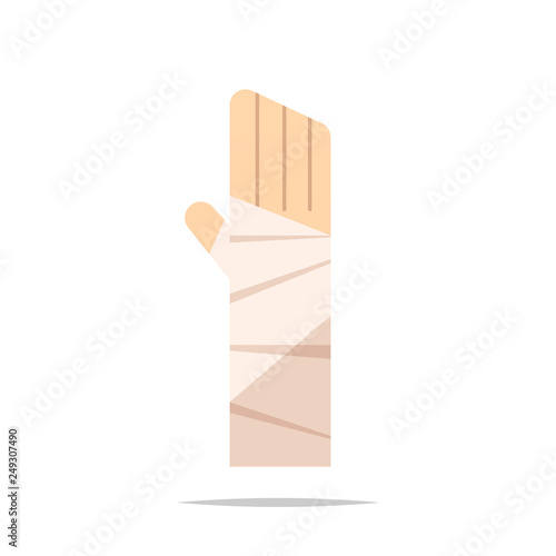 Arm bandage vector isolated illustration