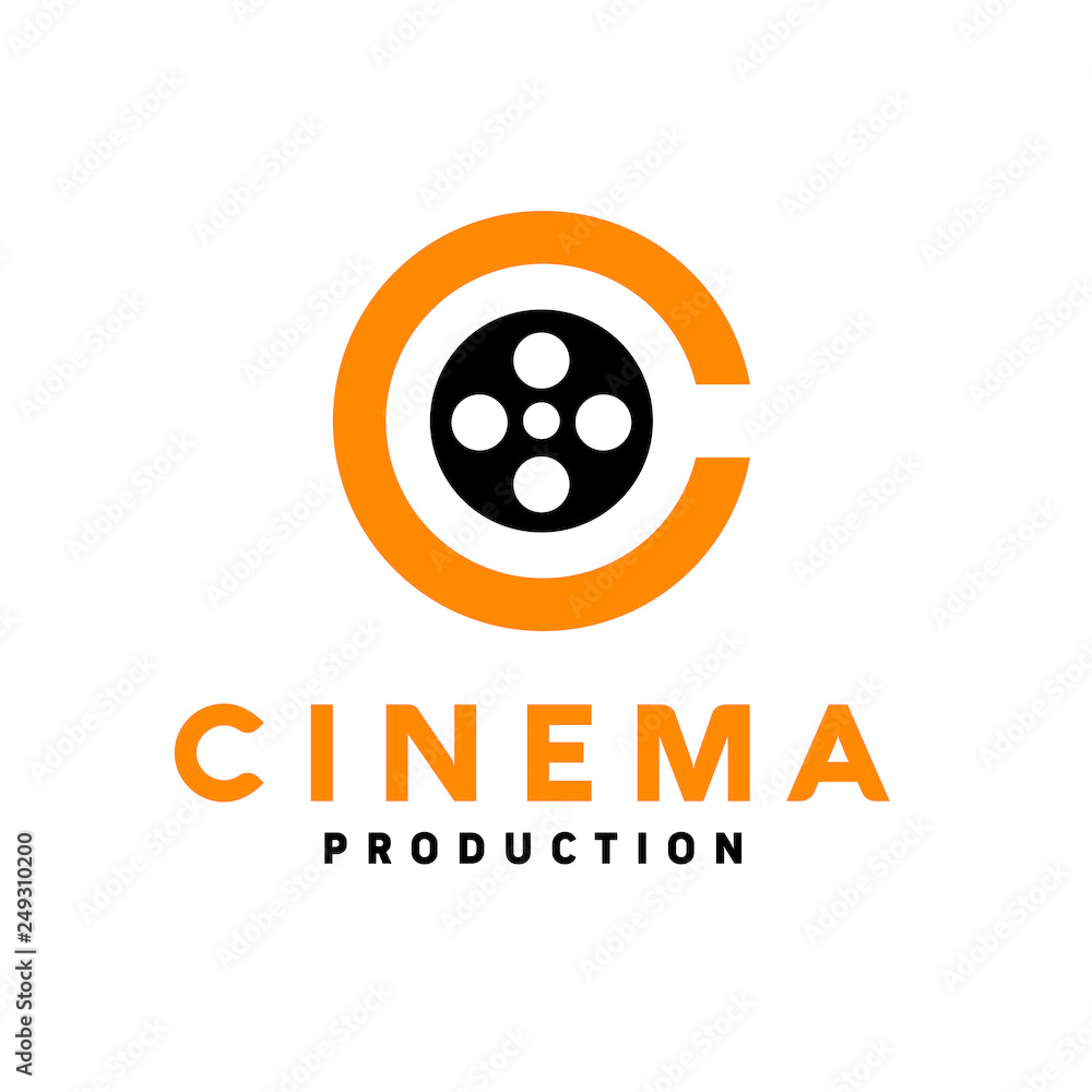 Letter C for Cinema Film Logo Vector Graphic Design Letter C for Cinema Film Logo Vector Graphic Design
