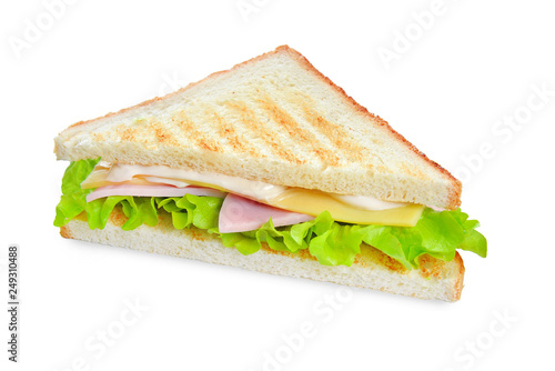 sandwich on isolated background