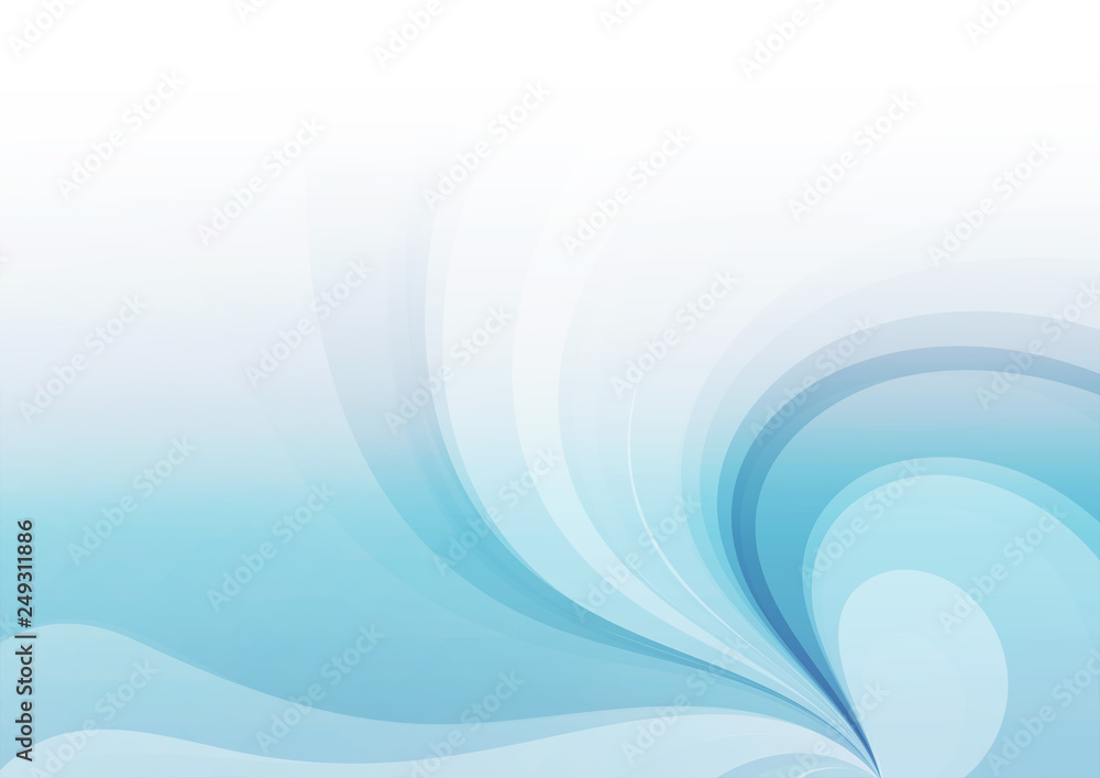 Blue curved abstract background Blue curved abstract background
