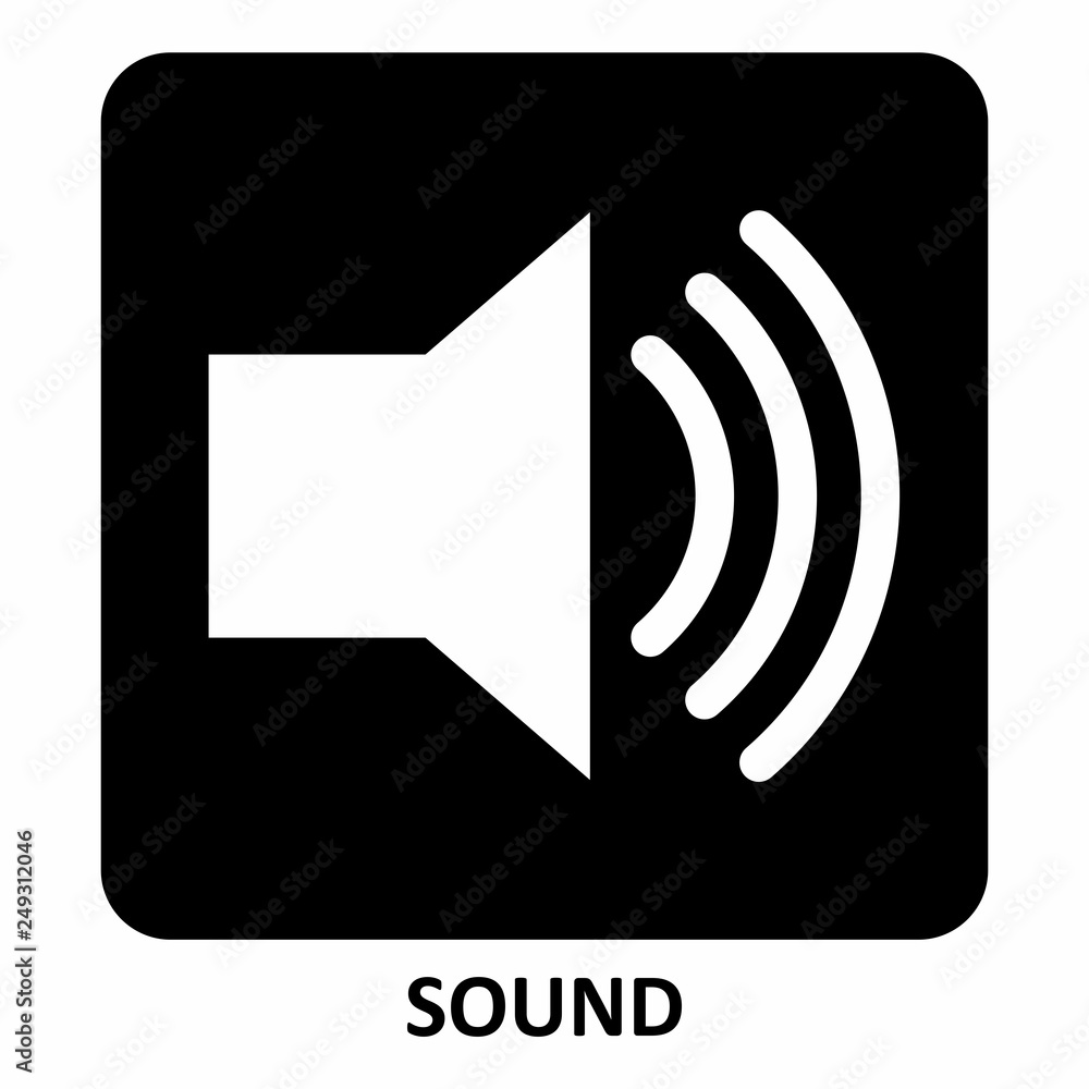 Sound symbol illustration Sound symbol illustration