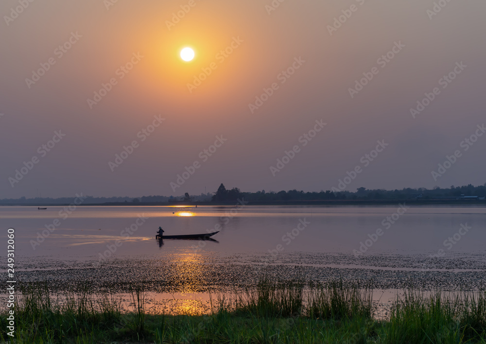 Landscape at sunset Landscape at sunset