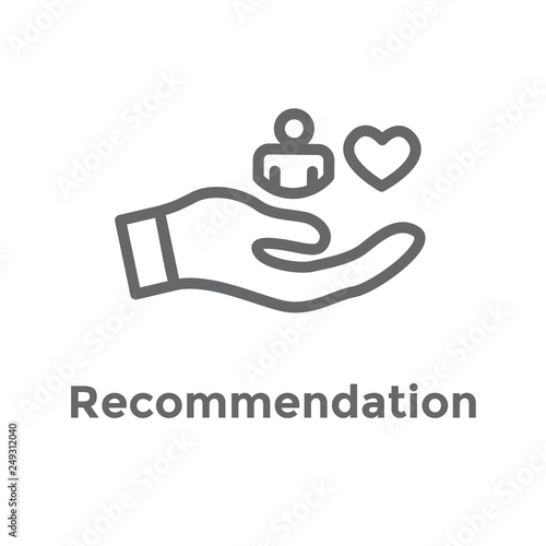 Referral Job Reference Icon  with recommendations, performance review, etc ideas