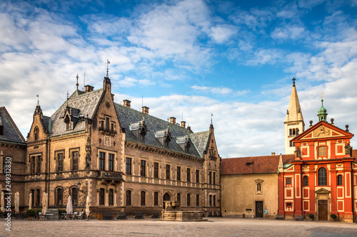 St. George's Basilica on square at the Castle District of Prague, Czech Republic, Europe. © Viliam