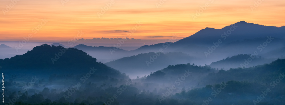 sasak mountain sunrise