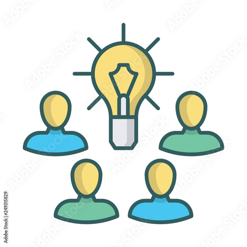 brainstorming idea business brain creativity brainstorm icon