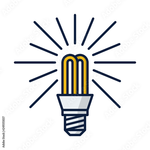 Bulb lamp idea electric icon