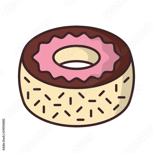 Donut food dessert bakery doughnut fondant frosting icon