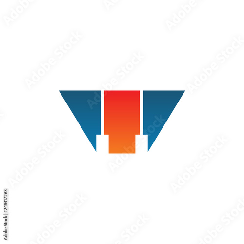 Free Download M letter logo design vector template - GFXLoad