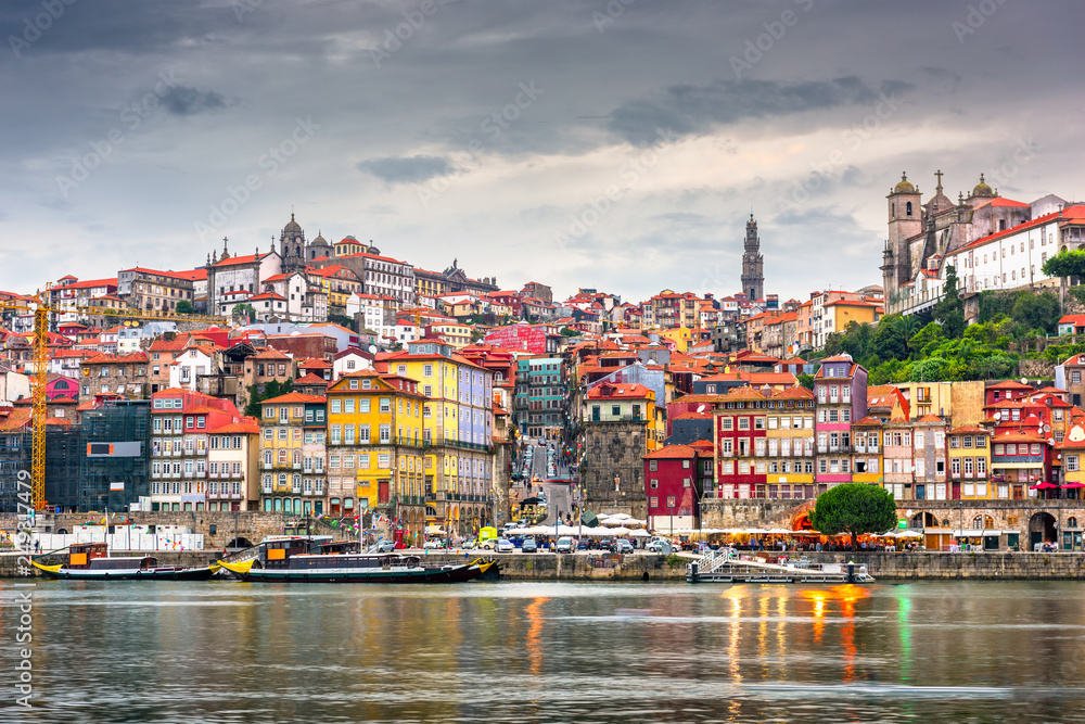 Porto, Portugal old city skyline