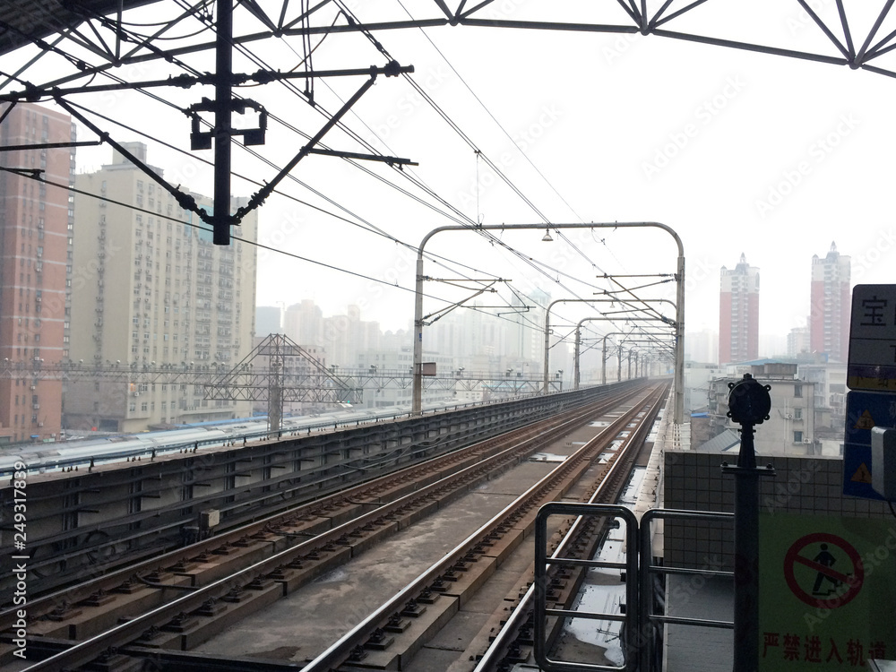 Naklejka premium railway
