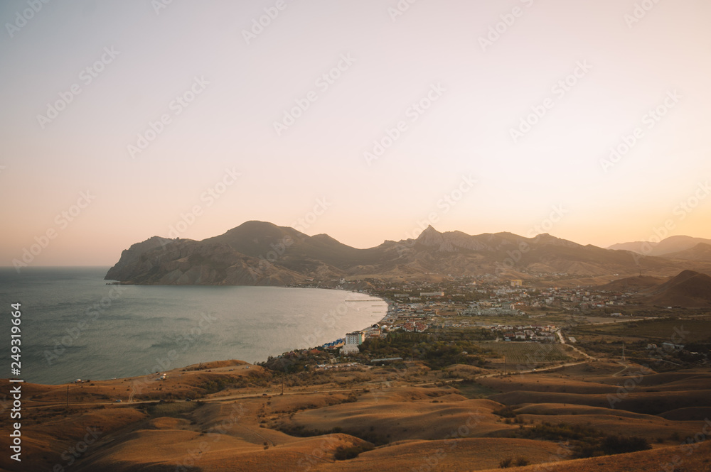 sunset of Koktebel Crimea sunset of Koktebel Crimea