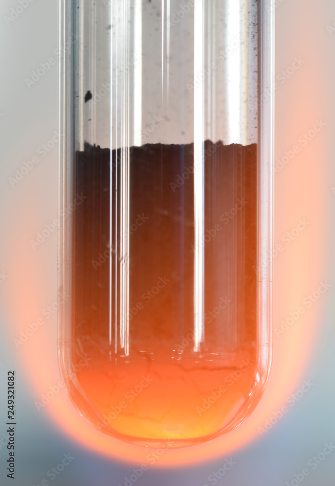 Reduction of Copper Oxide with Carbon Stock Photo Adobe Stock