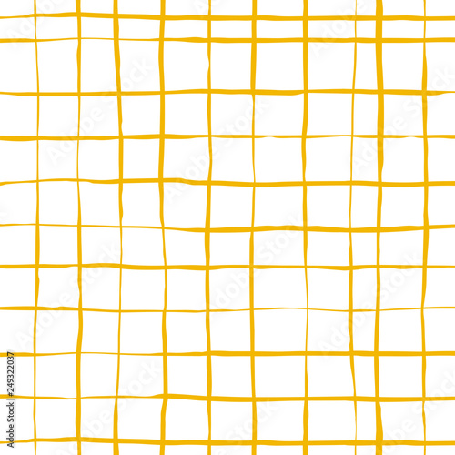 Seamless lined pattern. Vector hand drawn ink lines. Checkered pattern