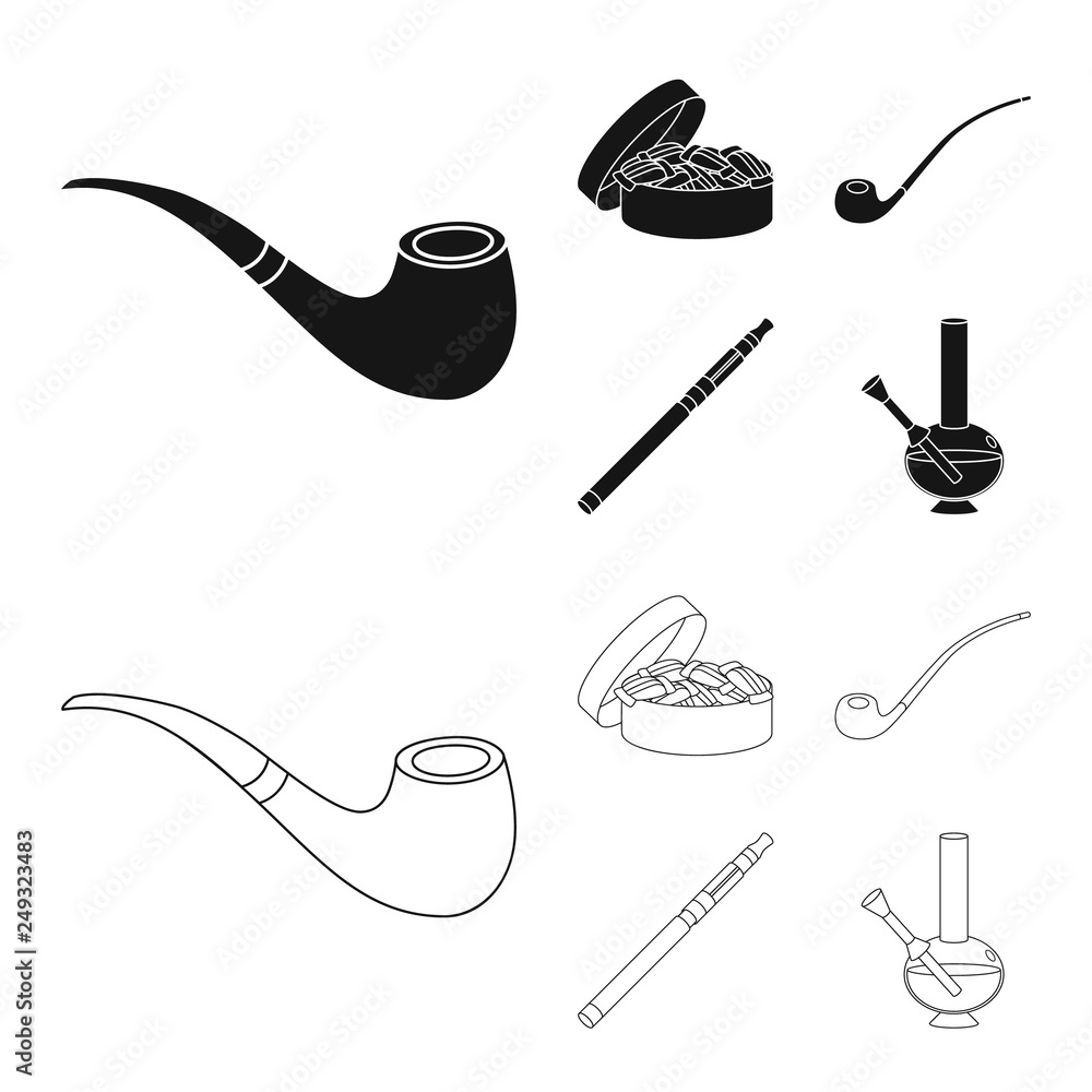 Vector illustration of refuse and stop icon. Collection of refuse and habit vector icon for stock. Vector illustration of refuse and stop icon. Collection of refuse and habit vector icon for stock.