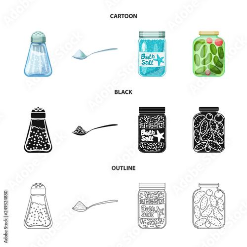 Vector design of cooking and sea icon. Collection of cooking and baking   vector icon for stock.