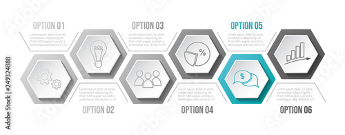 Business infograph with icons. Vector