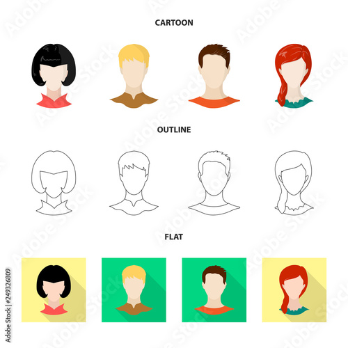 Vector design of professional and photo logo. Collection of professional and profile vector icon for stock.