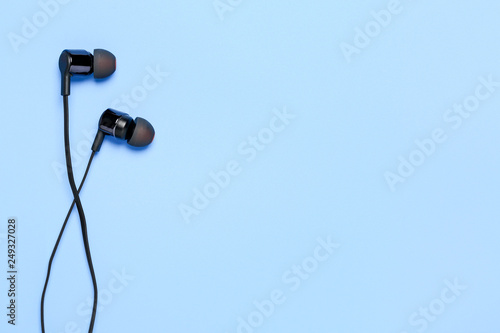 earphones on surface
