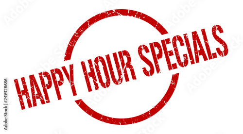 happy hour specials stamp