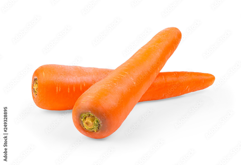 Fresh carrot on a white background Fresh carrot on a white background