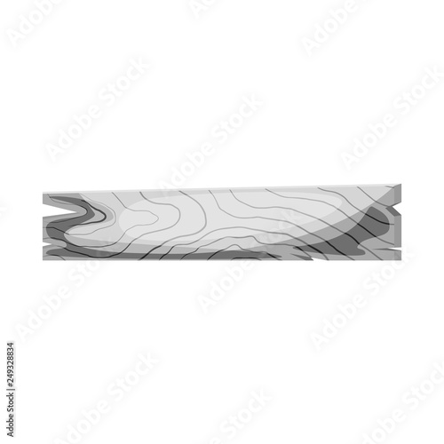 Vector design of board and old  icon. Collection of board and plywood  stock vector illustration.