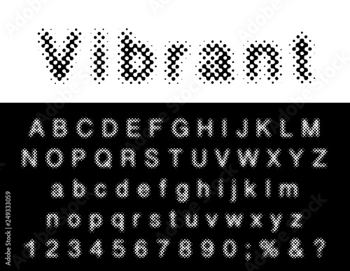 vibrant dot font
