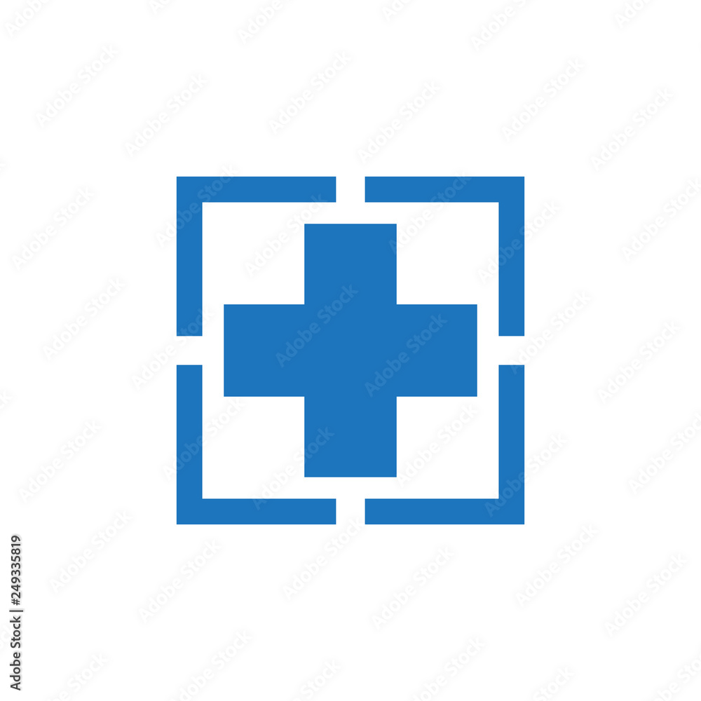 Medical logo design vector template with cross icon Medical logo design vector template with cross icon