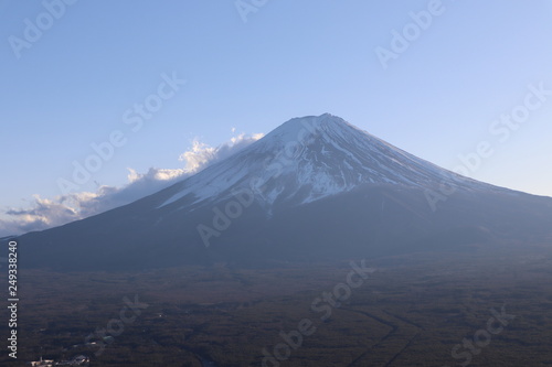 Fuji mountain scene from Tenjo mountain