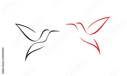 Fotografiet Hummingbird logo