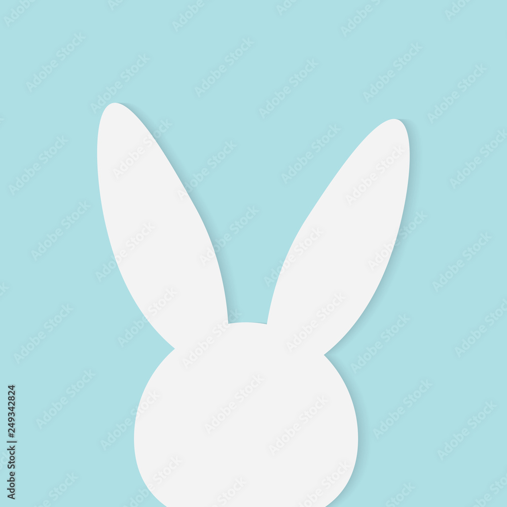 easter bunny silhouette- vector illustration easter bunny silhouette- vector illustration