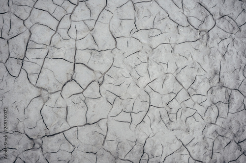 Weathered and dried surface of a salt lake texture