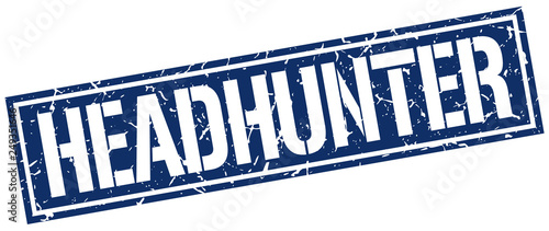 headhunter square grunge stamp