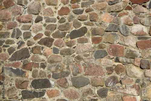 Wall of stones as a texture