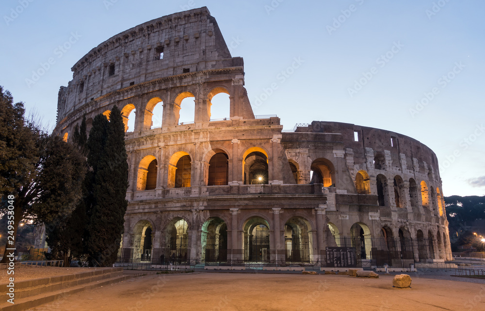 The Colosseum or Coliseum, Flavian Amphitheatre in Rome, Italy