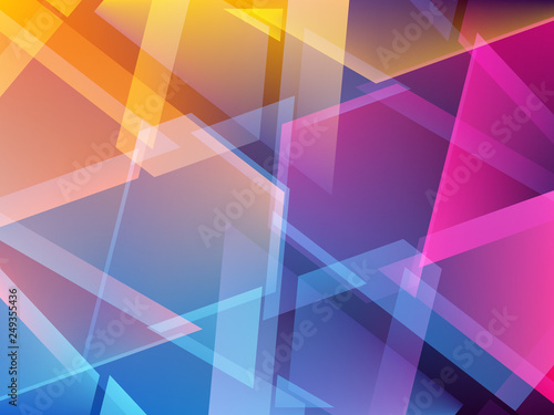 Abstract colorful triangle geometric background. Shards of broken glass. Vector illustration