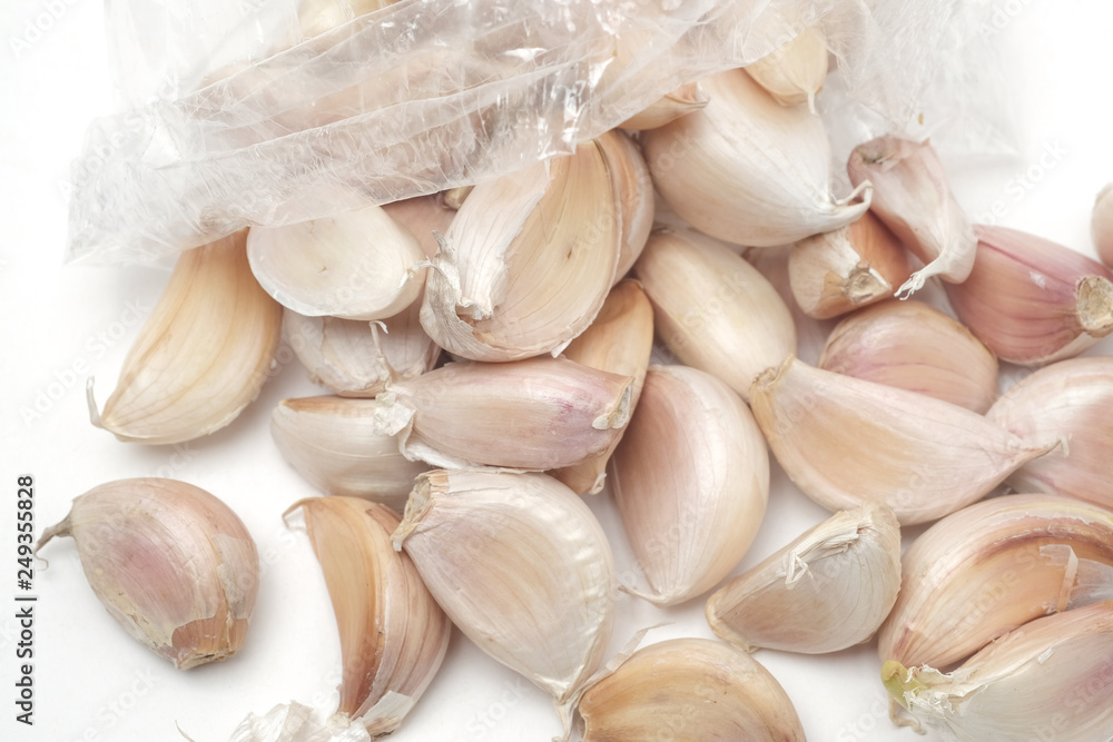 Many fresh garlic Many fresh garlic