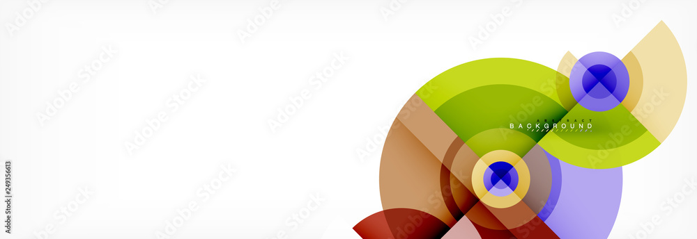 Round circles and triangles abstract background Round circles and triangles abstract background